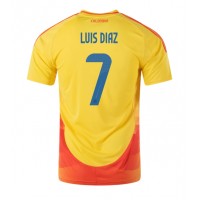 Camiseta Colombia Luis Diaz #7 Primera Equipación Replica Copa America 2024 mangas cortas